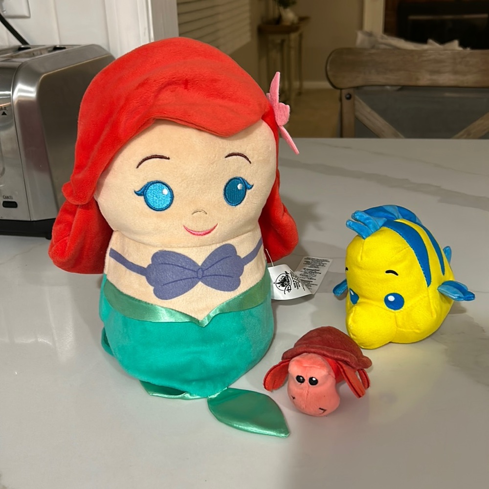 Disney Little Mermaid Nesting Plush Set